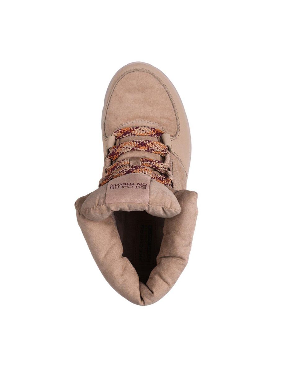 Glacial Ultra Trend Up Nylon Puffy Sneaker Boot With Printed Laces Tan Textile Synthetic - 3