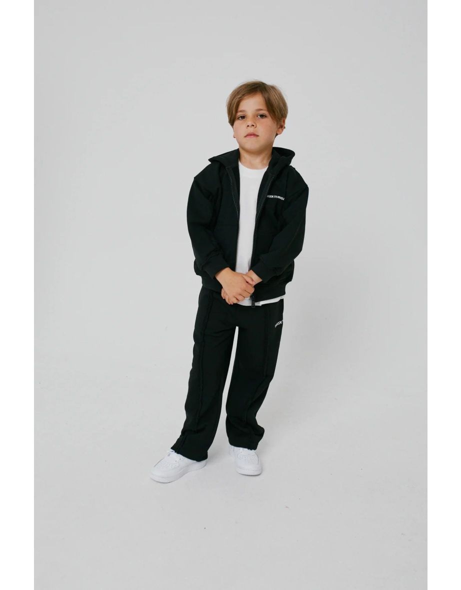 Kids Raw Seam Members Only Zip Up in Black