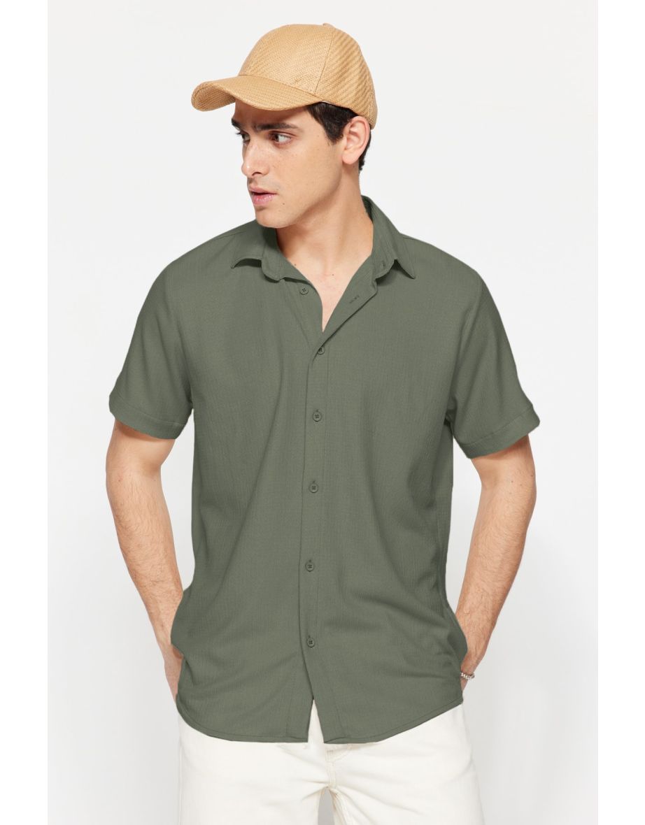Shirt - Khaki - Regular fit