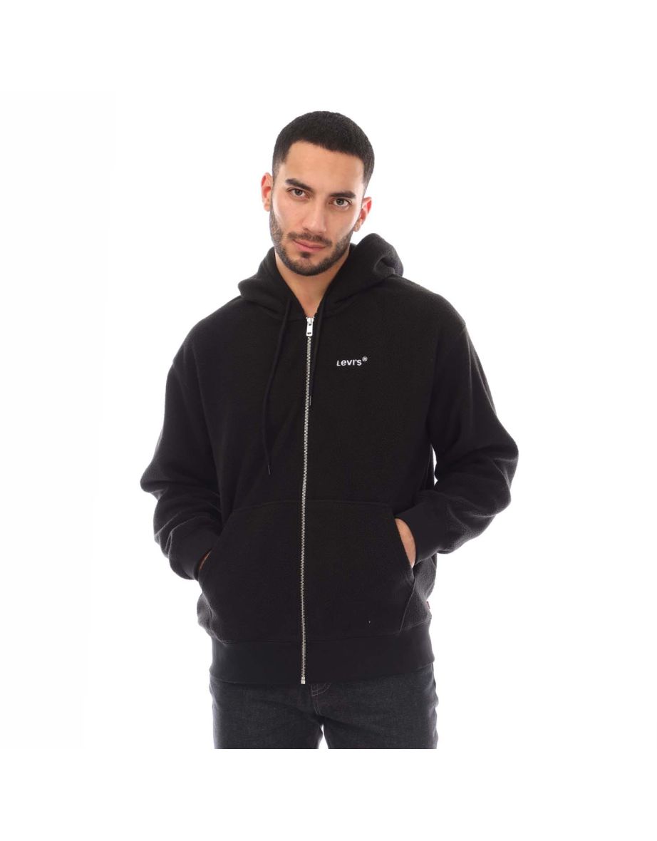 Men's Levis LSE Relaxed Graphic Headline Logo Zip Hoody in Blue