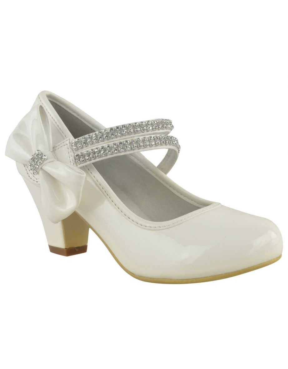 White heels hot sale for kids