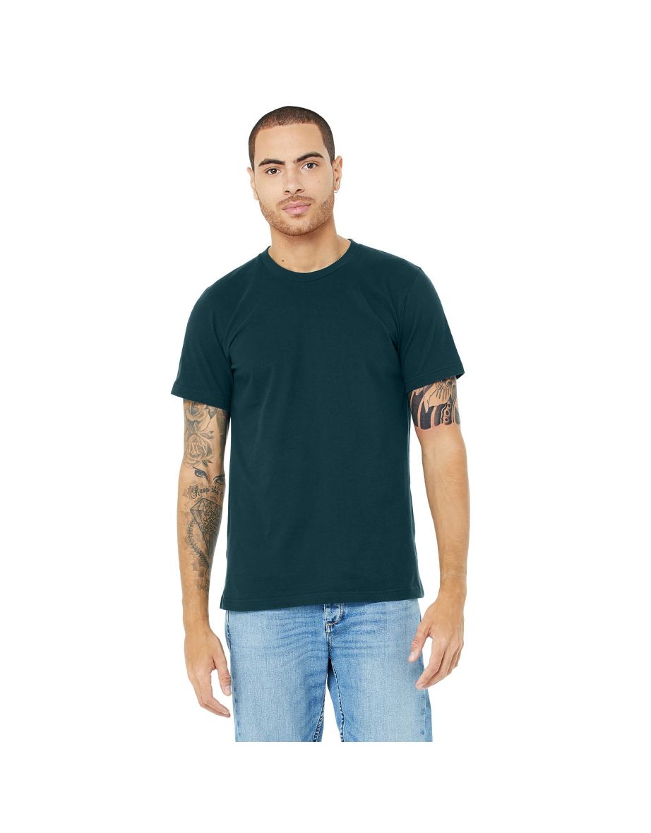 Canvas Unisex Jersey Crew Neck T-Shirt / Mens Short Sleeve T-Shirt - Atlantic - 3