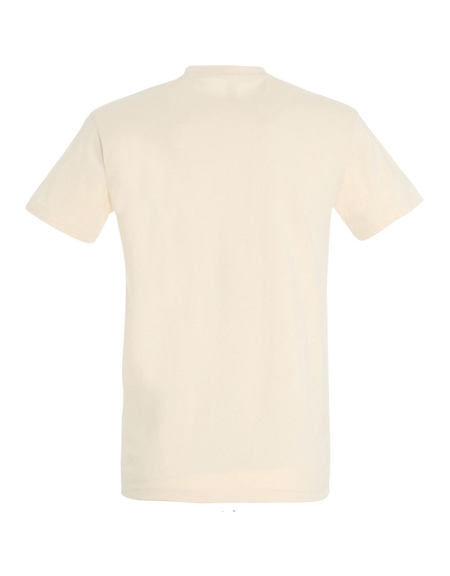 SOLS Mens Imperial Heavyweight Short Sleeve T-Shirt - Cream - 1