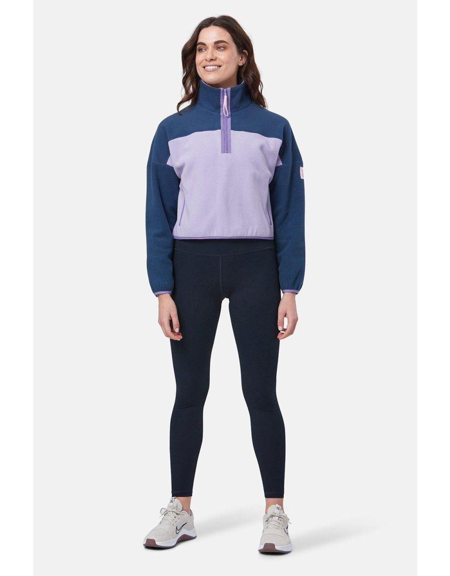 Half Zip Polar Fleece Lilac