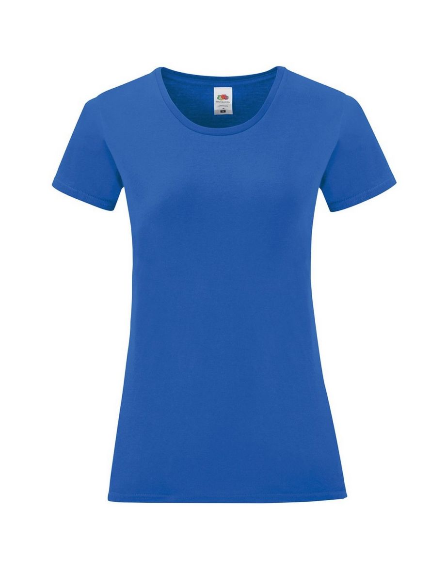 Fruit of the Loom Womens/Ladies Iconic T-Shirt - Royal Blue