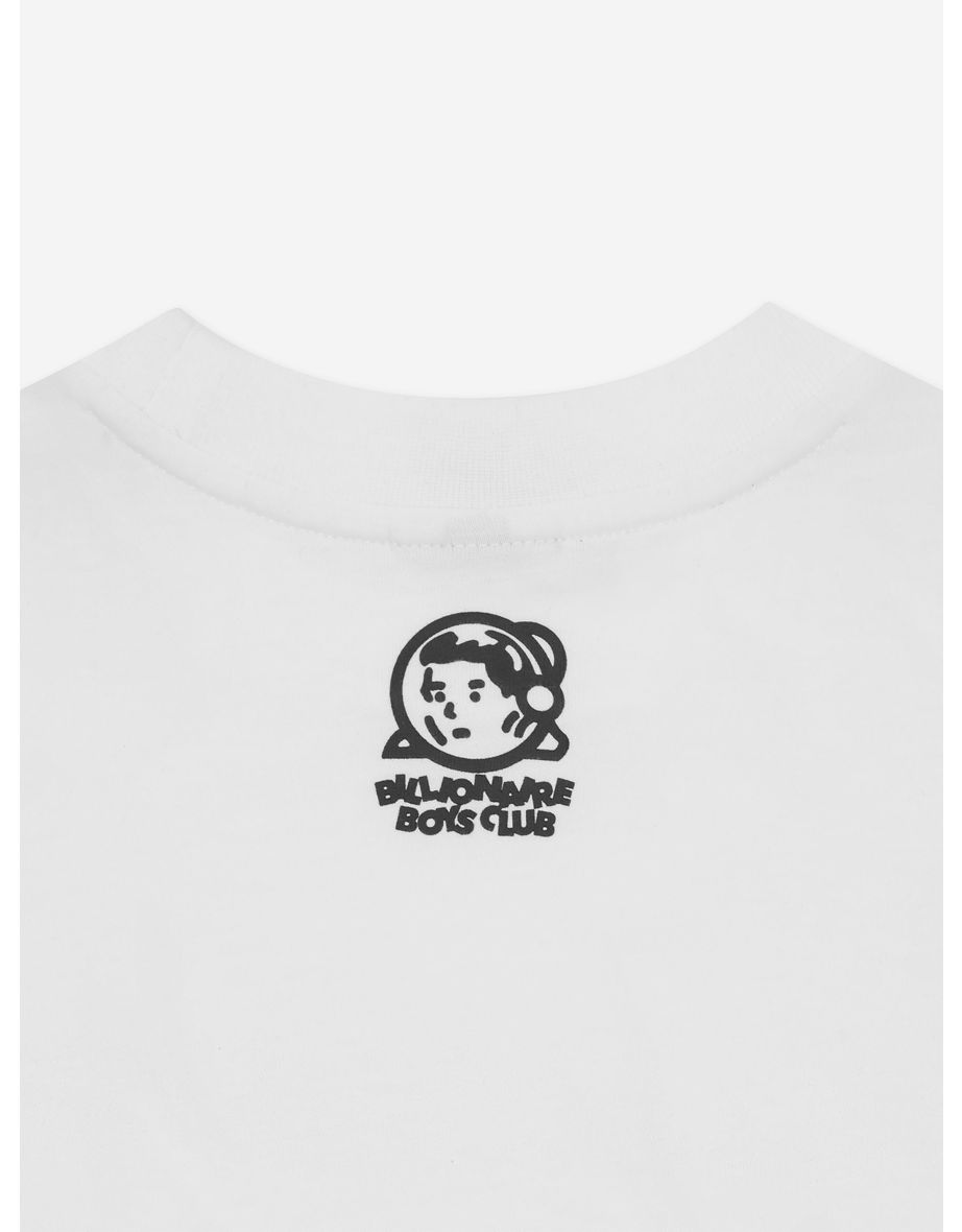 Billionaire Boys Club Kids Robot Text T-Shirt in White - 3
