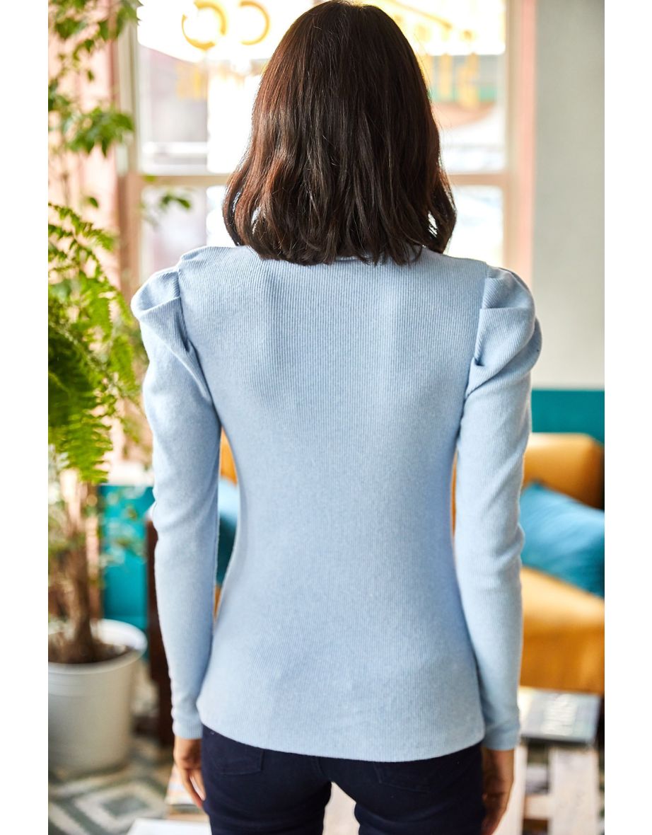 Blouse - Blue - Regular fit - 7