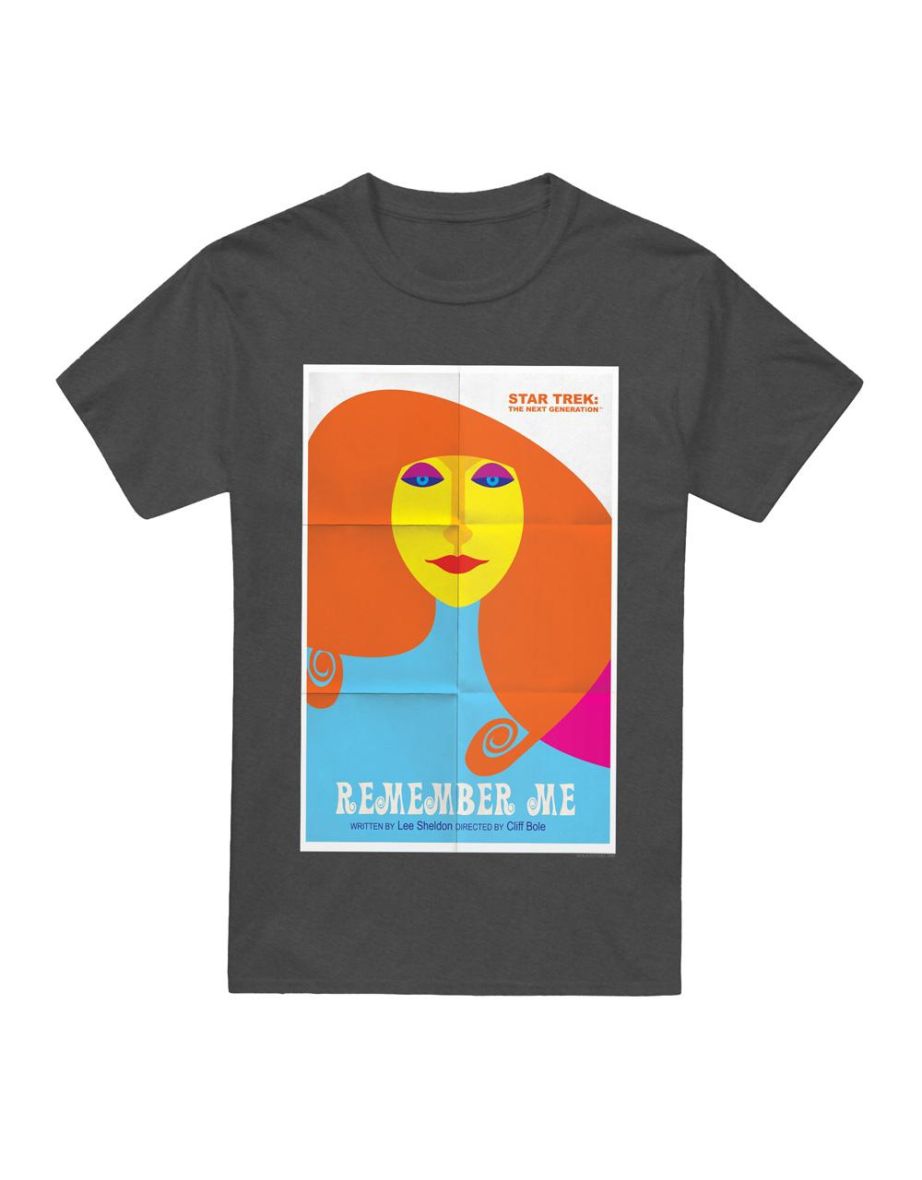 Star Trek Unisex Adult The Next Generation Season 4 Episode 5 T-Shirt - Charcoal