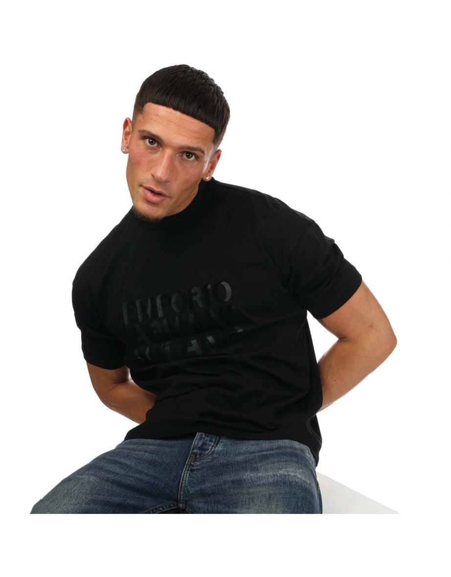 Men's Armani T-Shirt in Black - 6