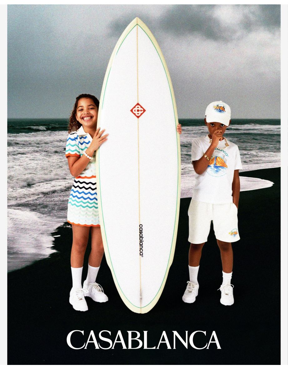 Kids Oasis Print T-Shirt in White - 4