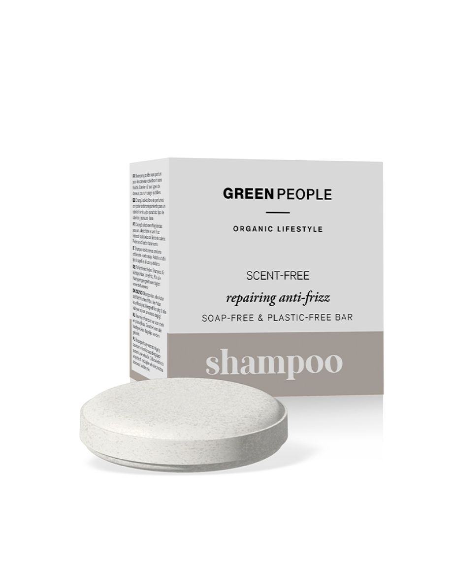 Green People ScentFree Repairing Anti-Frizz Shampoo Bar 50g