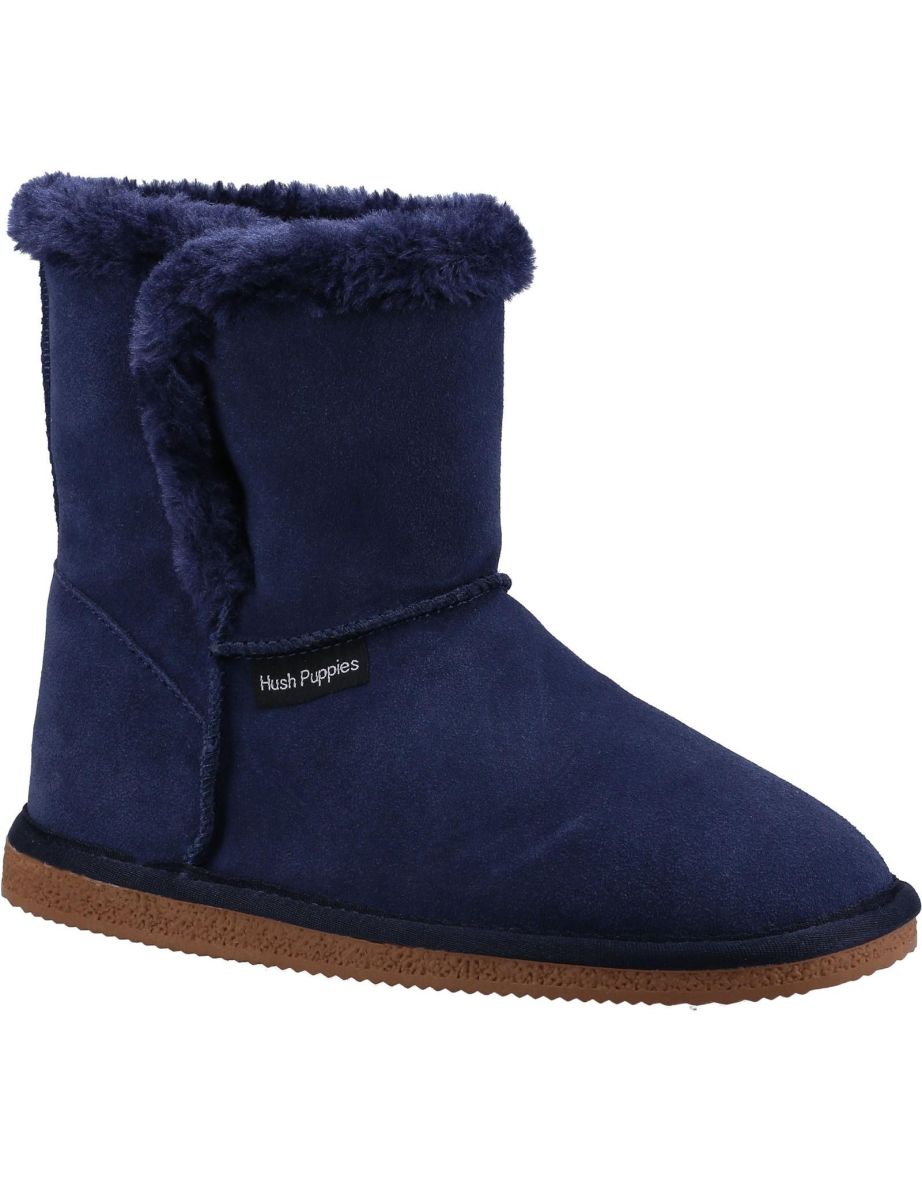 Navy slipper 2025 boots ladies