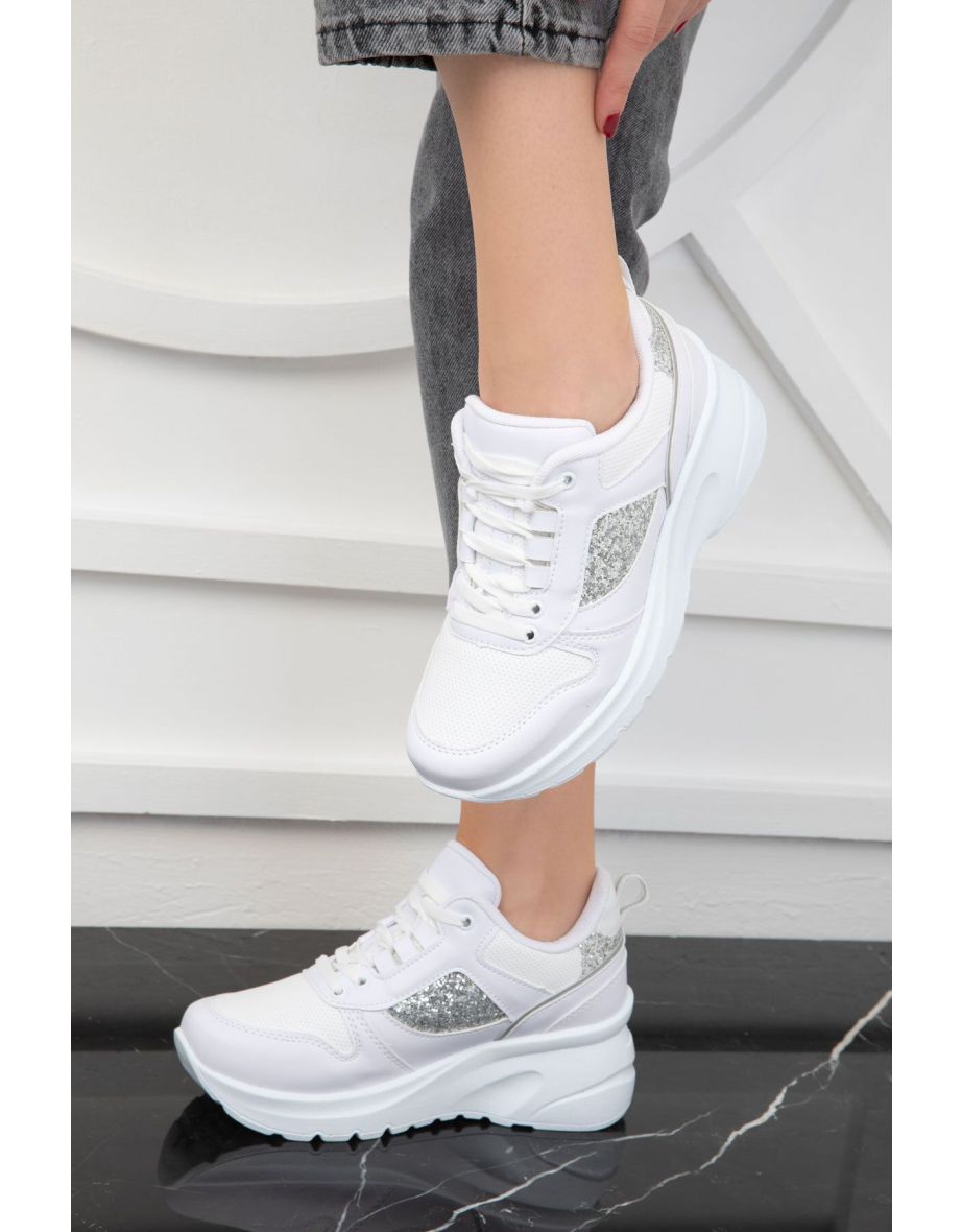 White Women's Sneakers - 4