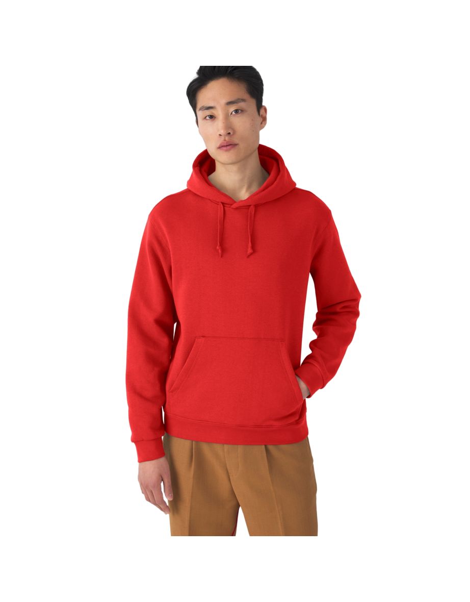 B&C Adults Hooded Sweatshirt/Hoodie - Red - 1
