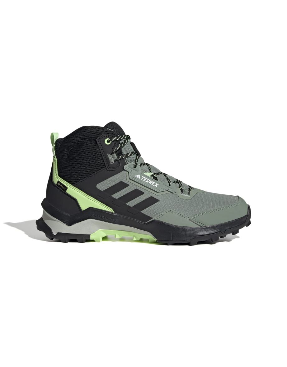 Men's adidas Terrex AX4 Mid Gore-Tex Hiking Shoes in Green