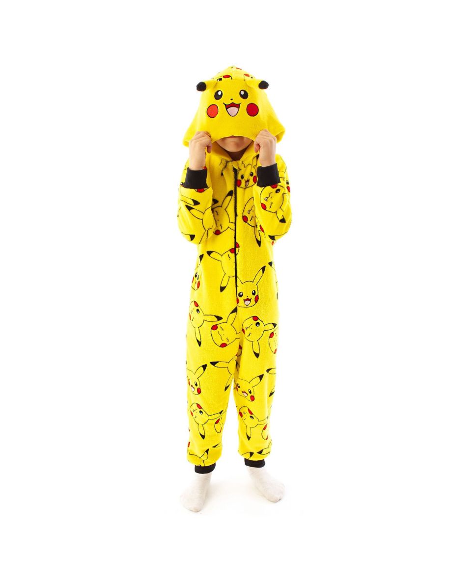 Pokemon Childrens/Kids Pikachu 3D Ears Sleepsuit - Yellow - 3