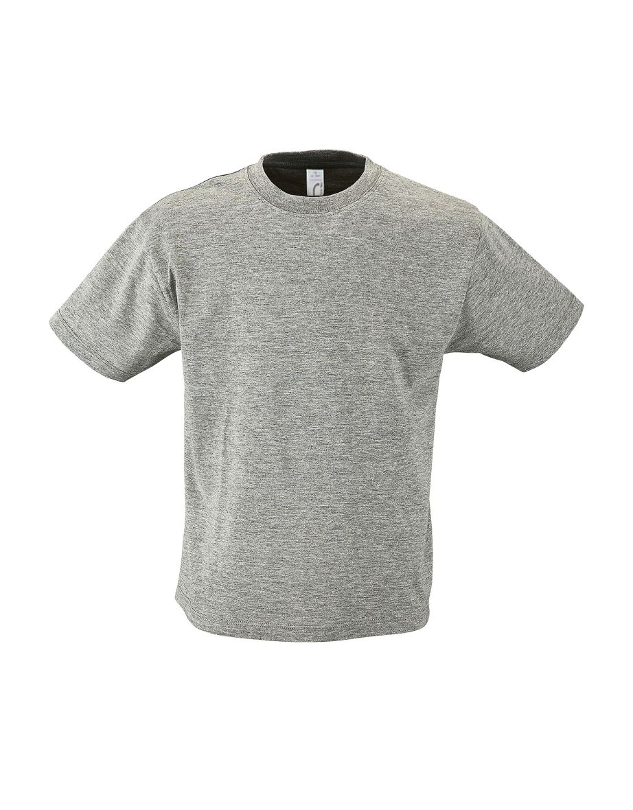 SOLS Kids Regent Short Sleeve T-Shirt - Grey Marl