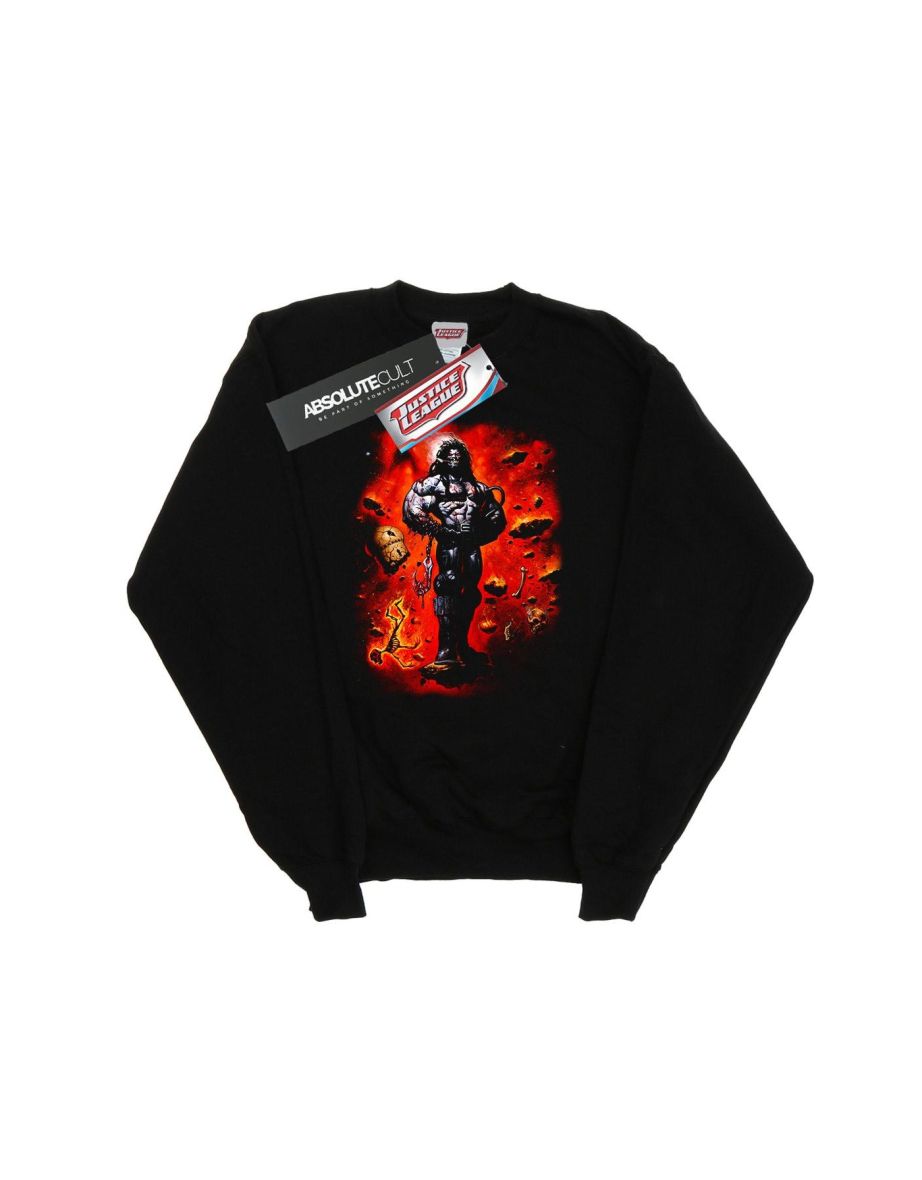 DC Comics Girls Lobo Cosmos Sweatshirt - Black