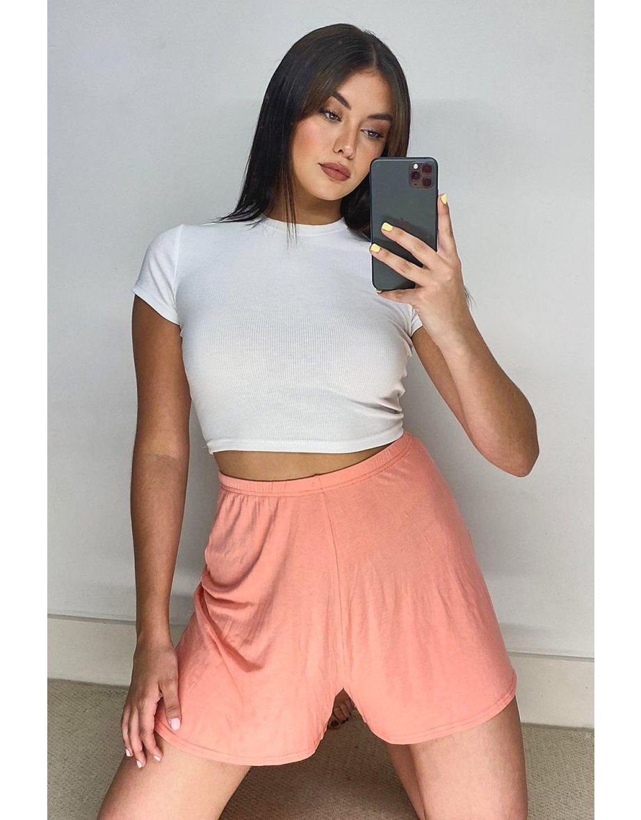Basic Jersey Flippy Shorts - lilac - 3
