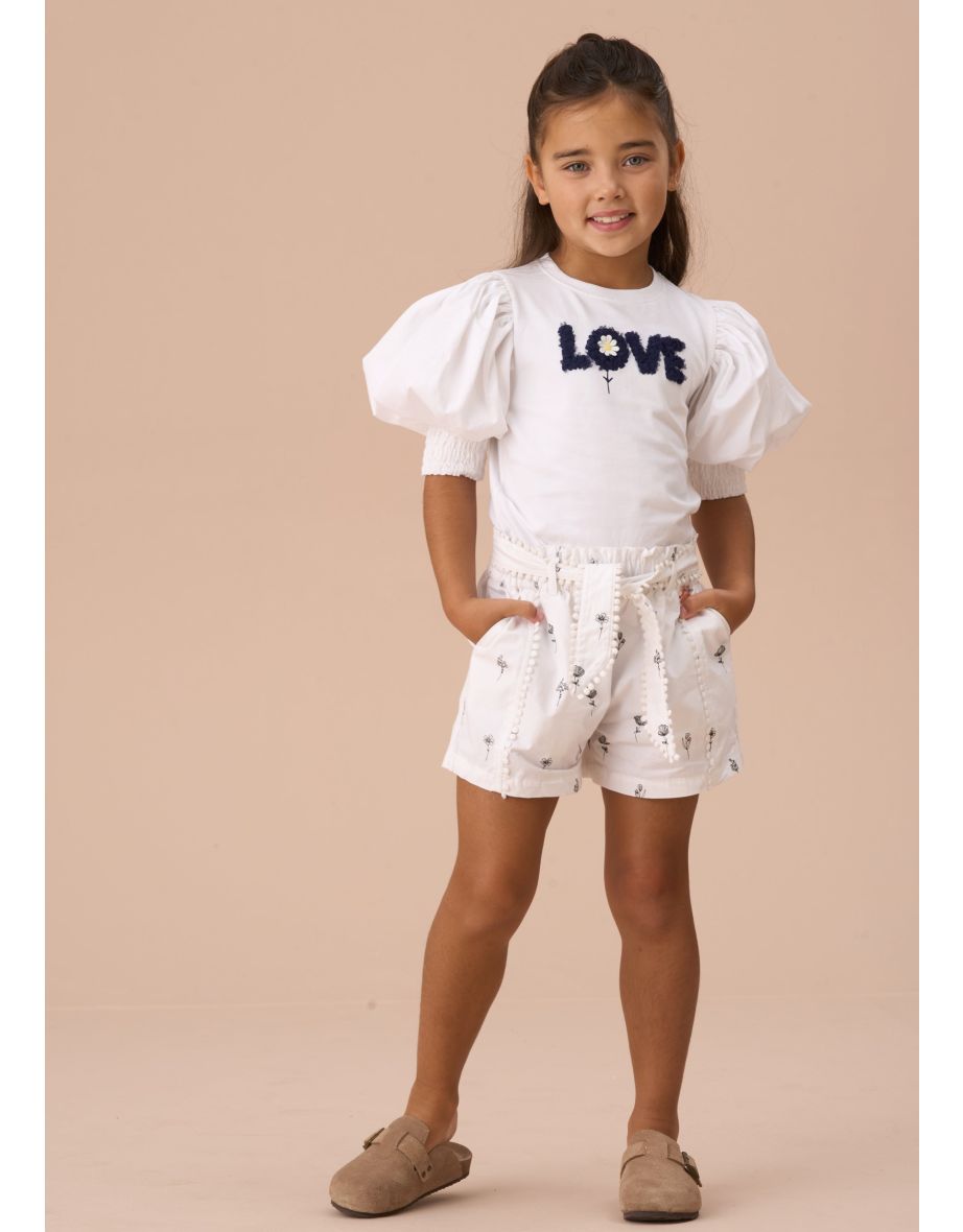Heidi White Puff Sleeve Top