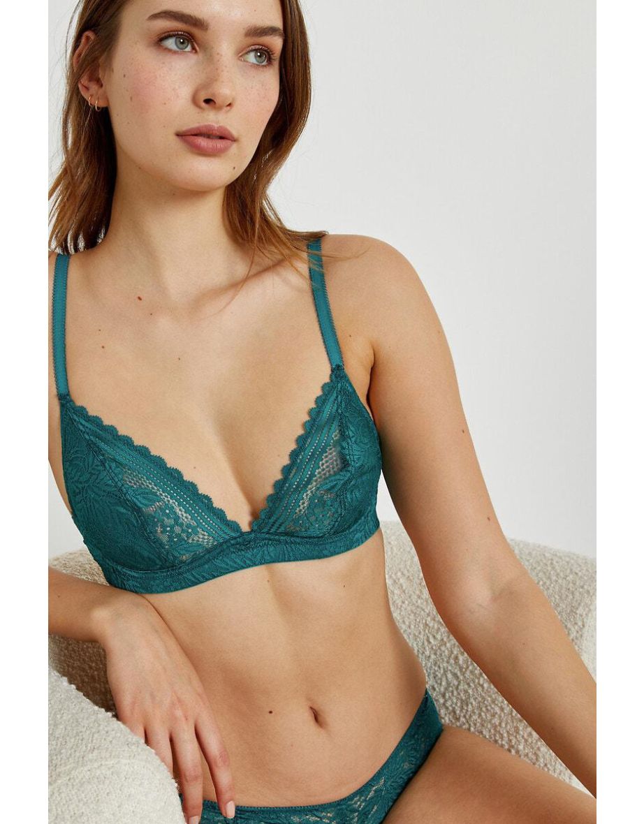 Les Signatures - Jeanne Recycled Triangle Bra in Lace