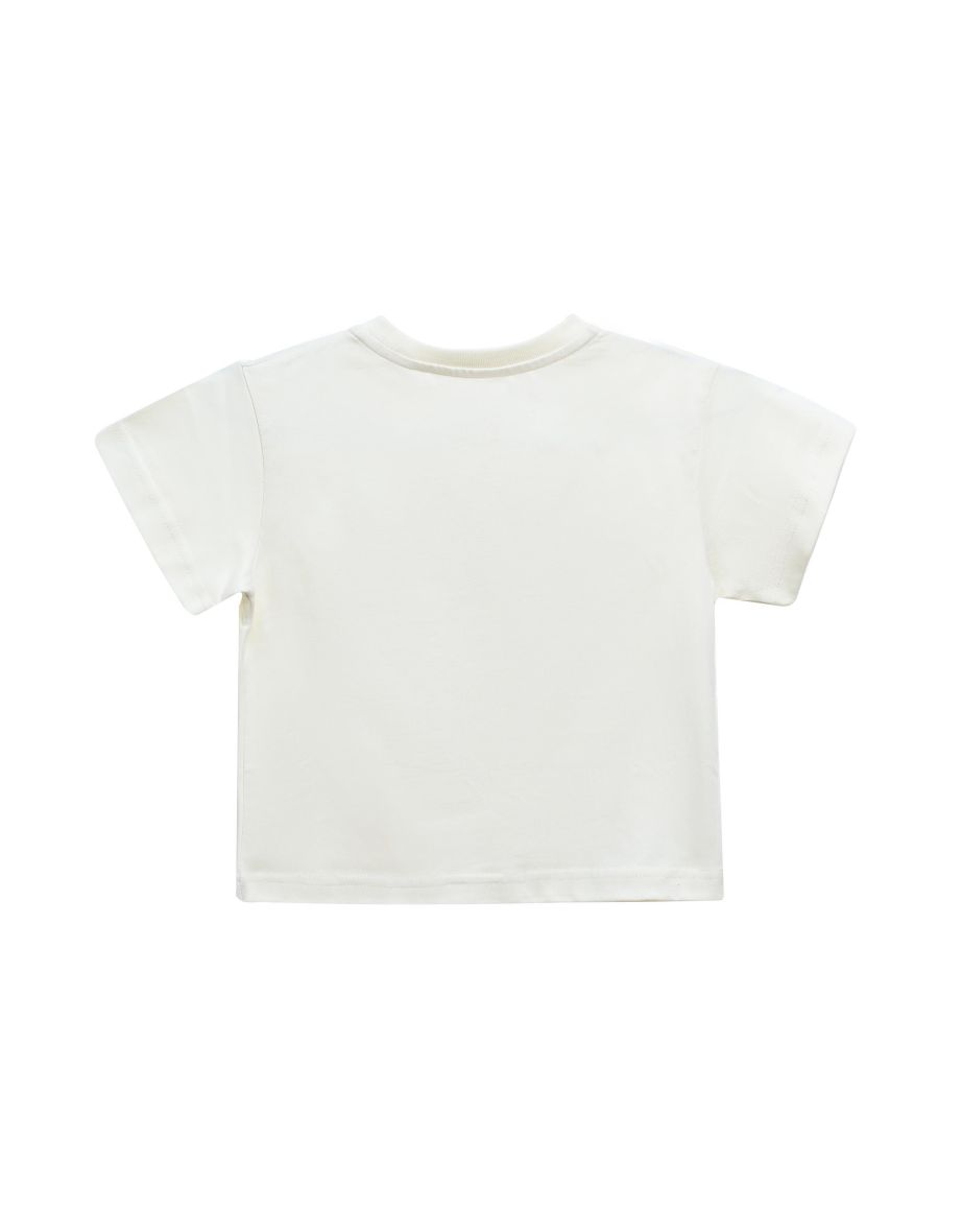 Cream Rainbow Heart Applique T-Shirt - 2