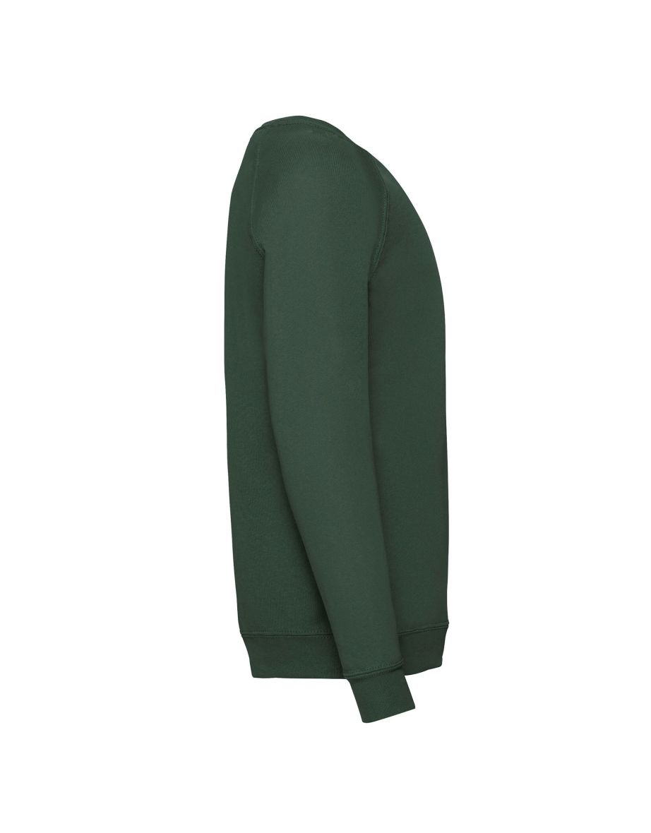 Fruit of the Loom Childrens/Kids Classic Raglan Sweatshirt - Bottle Green - 2