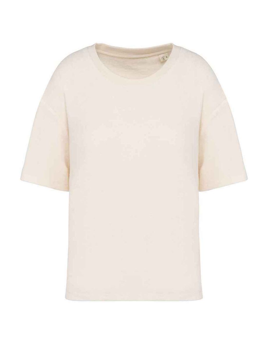 Native Spirit Womens/Ladies Terrycloth T-Shirt - Ivory