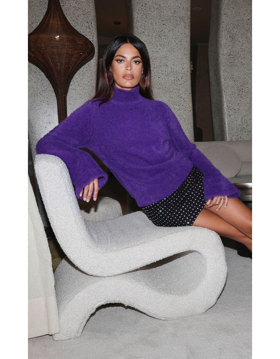 Poppy Jumper in Deep Purple - 4