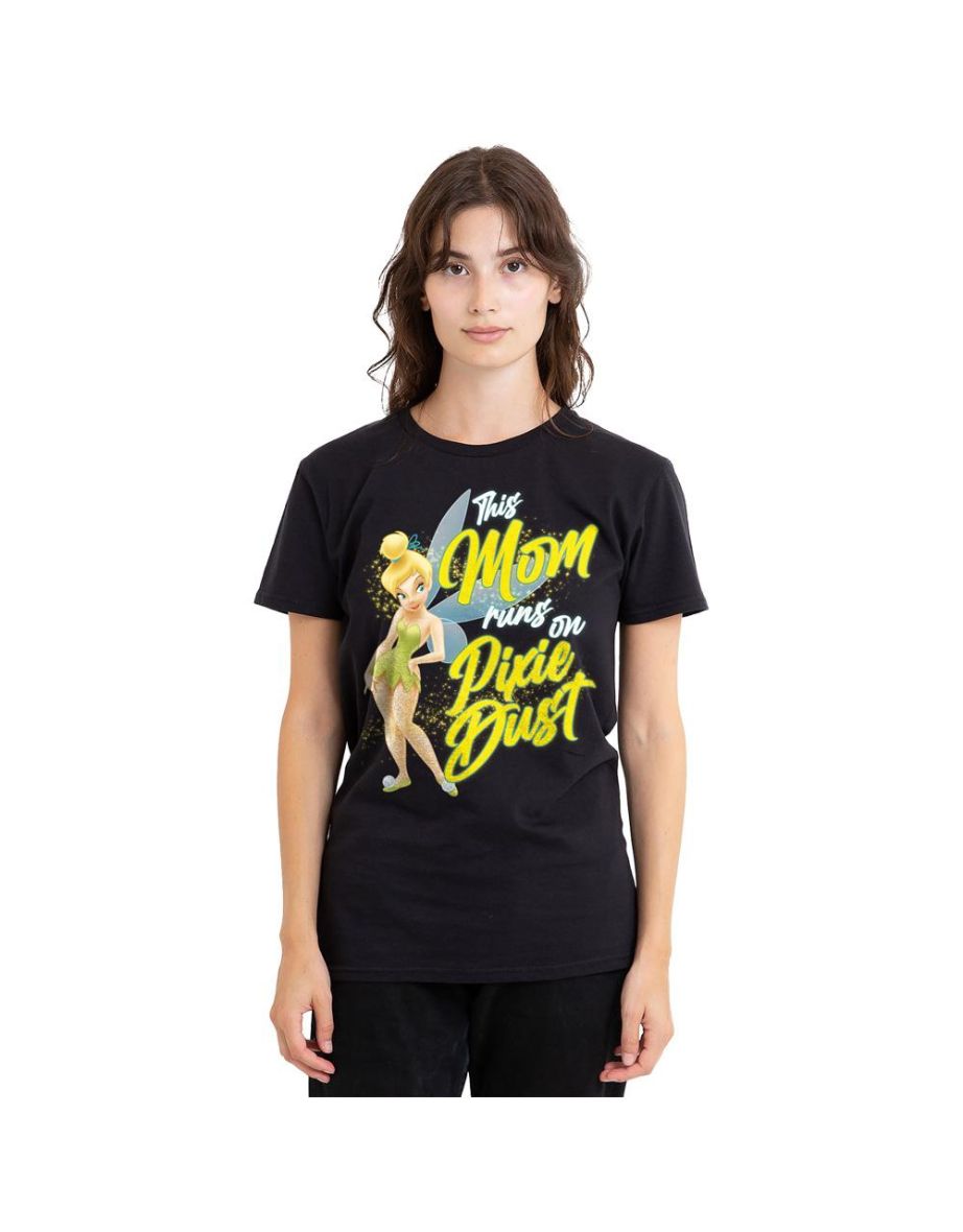 Tinkerbell Unisex Adult Pixie Dust Mothers Day T-Shirt - Black