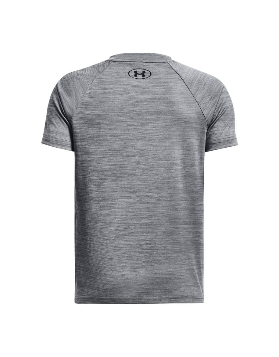 Boy's Under Armour Velocity Twist T-Shirt in Grey - 1