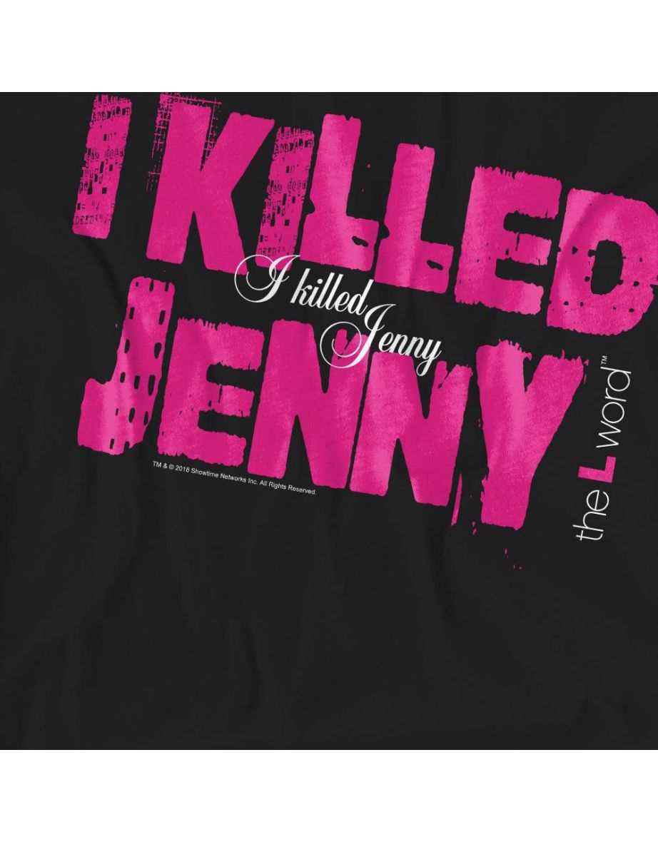 The L Word Unisex Adult I Killed Jenny T-Shirt - Black - 3