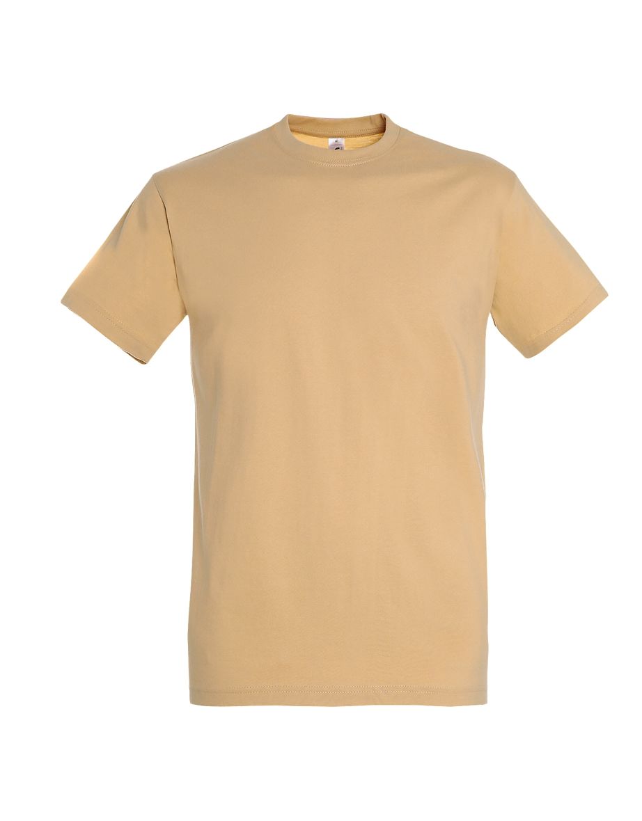 SOLS Mens Imperial Heavyweight Short Sleeve T-Shirt - Sand
