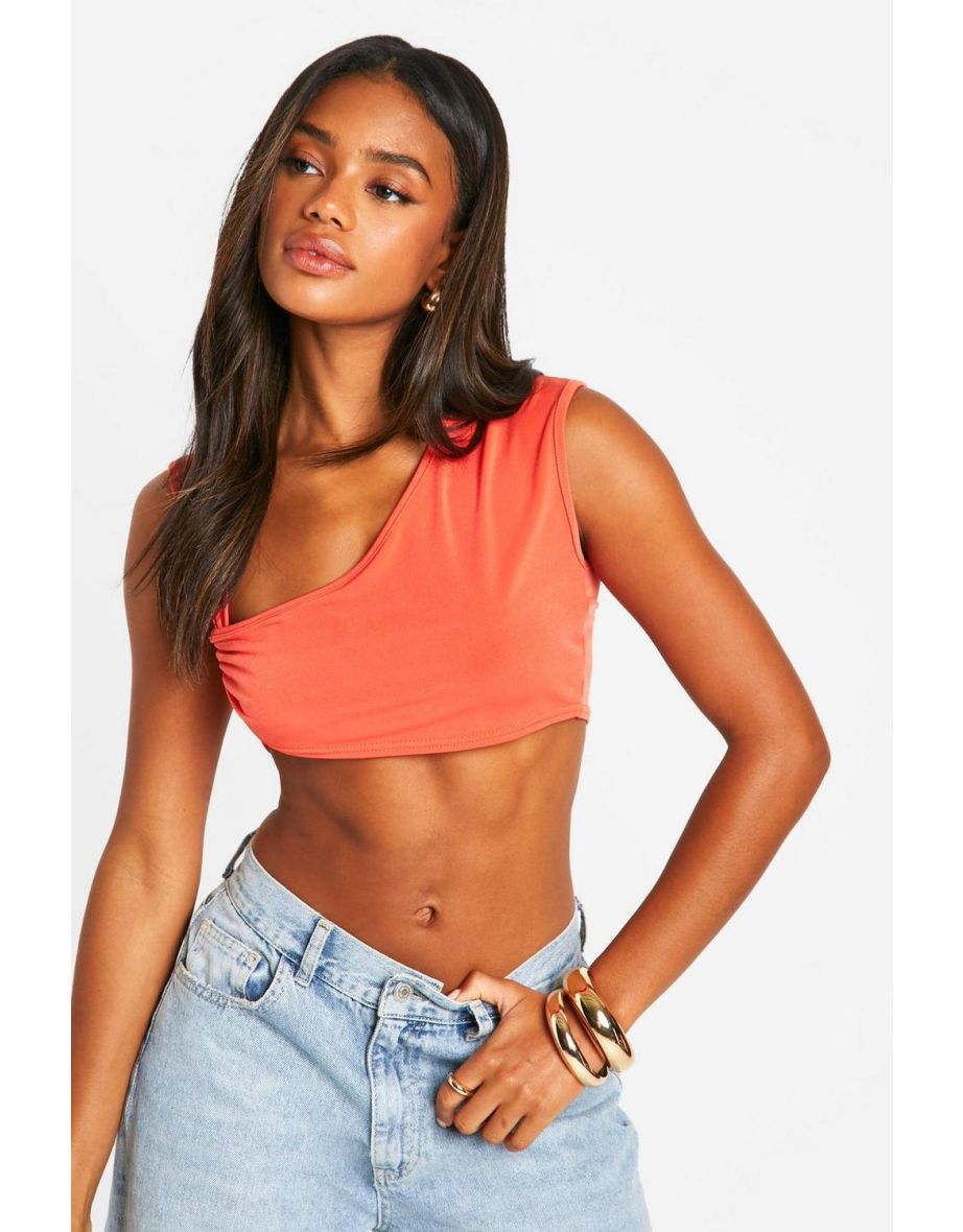 Slinky Twist Detail Crop Top