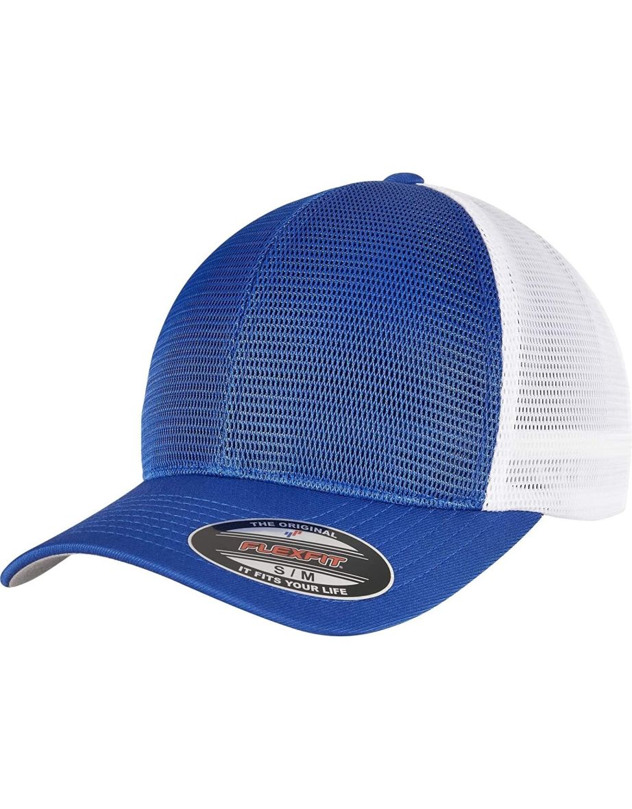 Flexfit Unisex Adult Omnimesh Mesh Two Tone Cap - Royal Blue/White