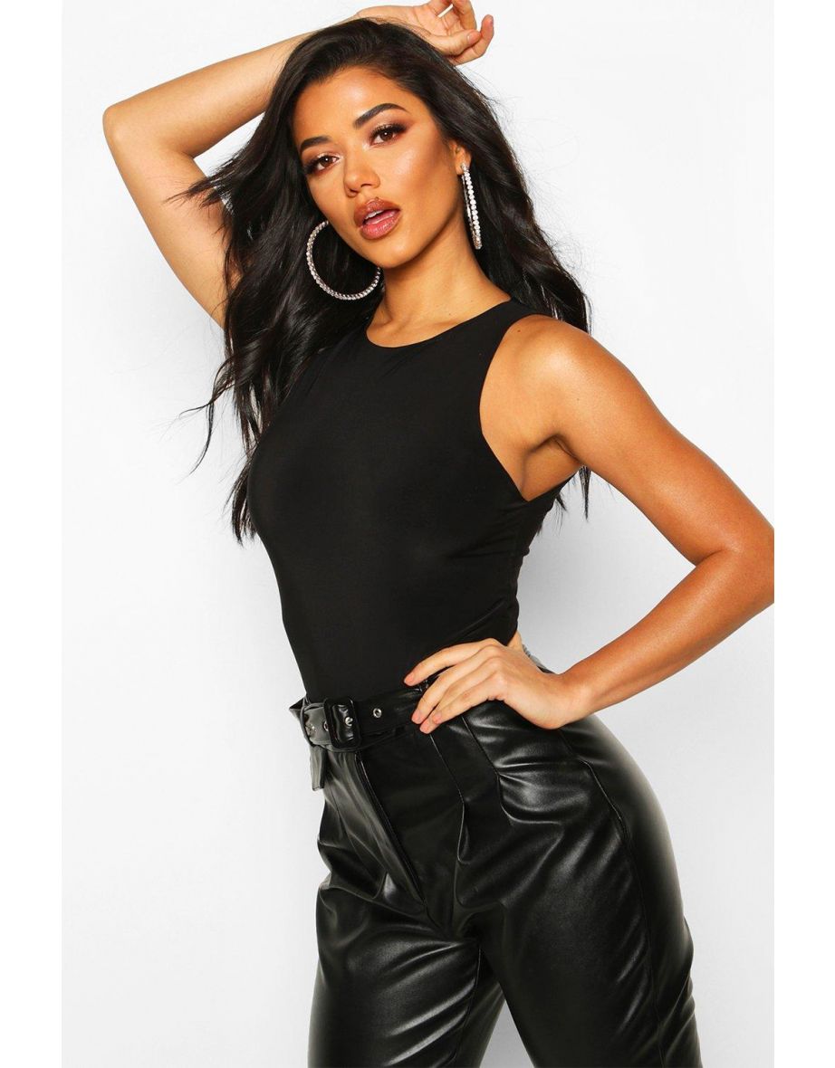 Double Slinky Bodysuit - black