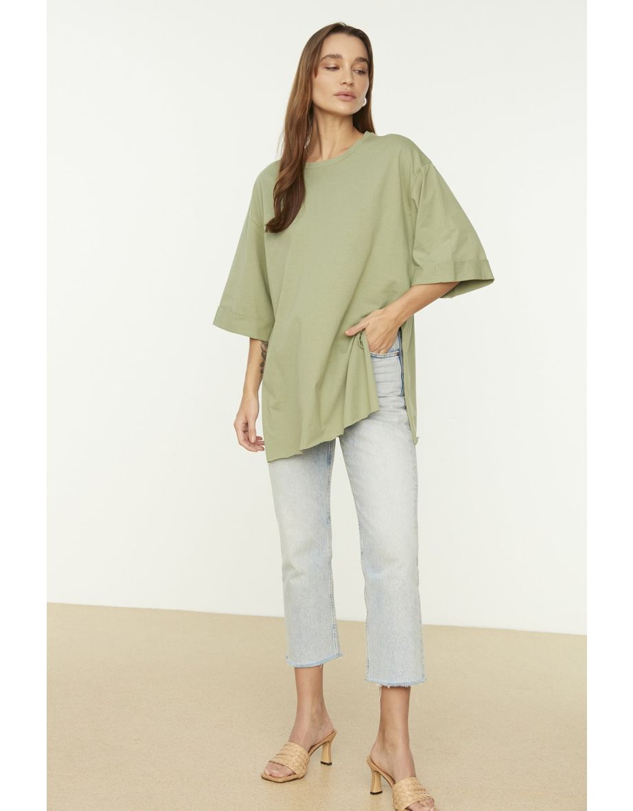 T-Shirt - Green - Boyfriend