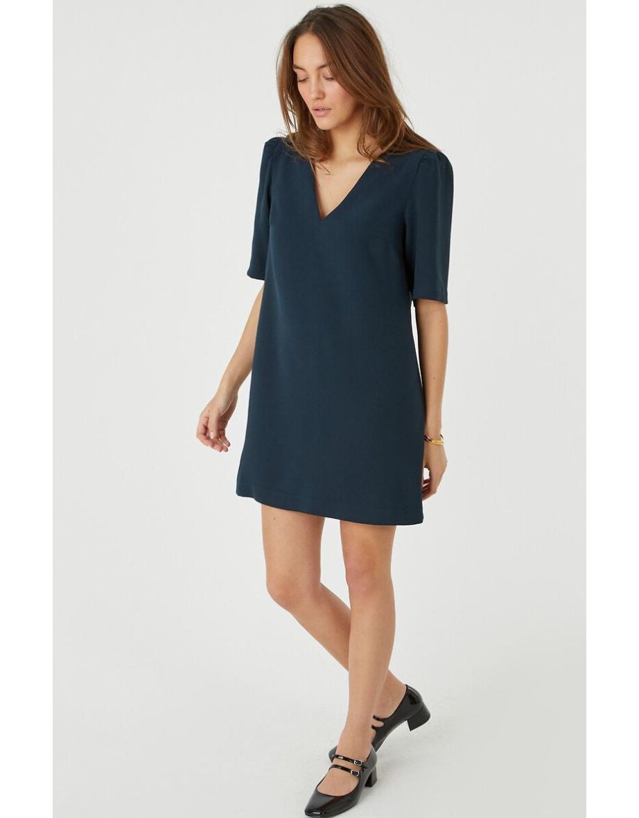 V-Neck Shift Dress
