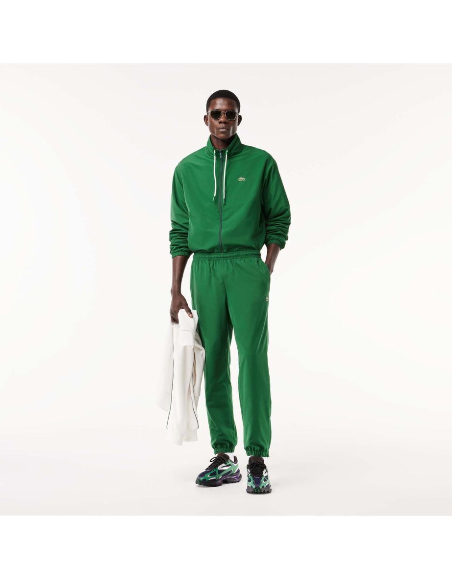 Men's Lacoste Sportsuit Jacket with Removeable Hood in Green