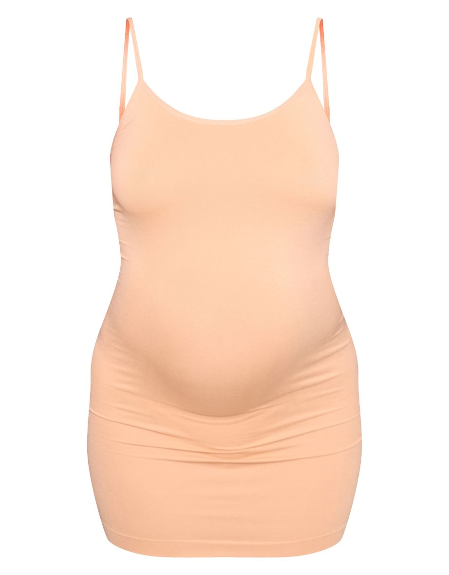 Maternity Nude Seamless Mini Dress - 4