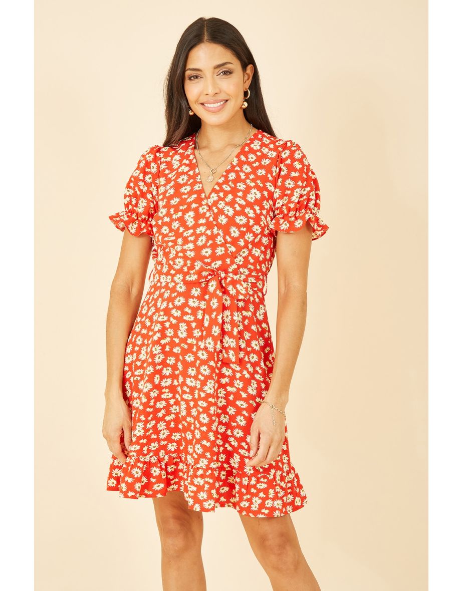 Red daisy summer dress exspenive from