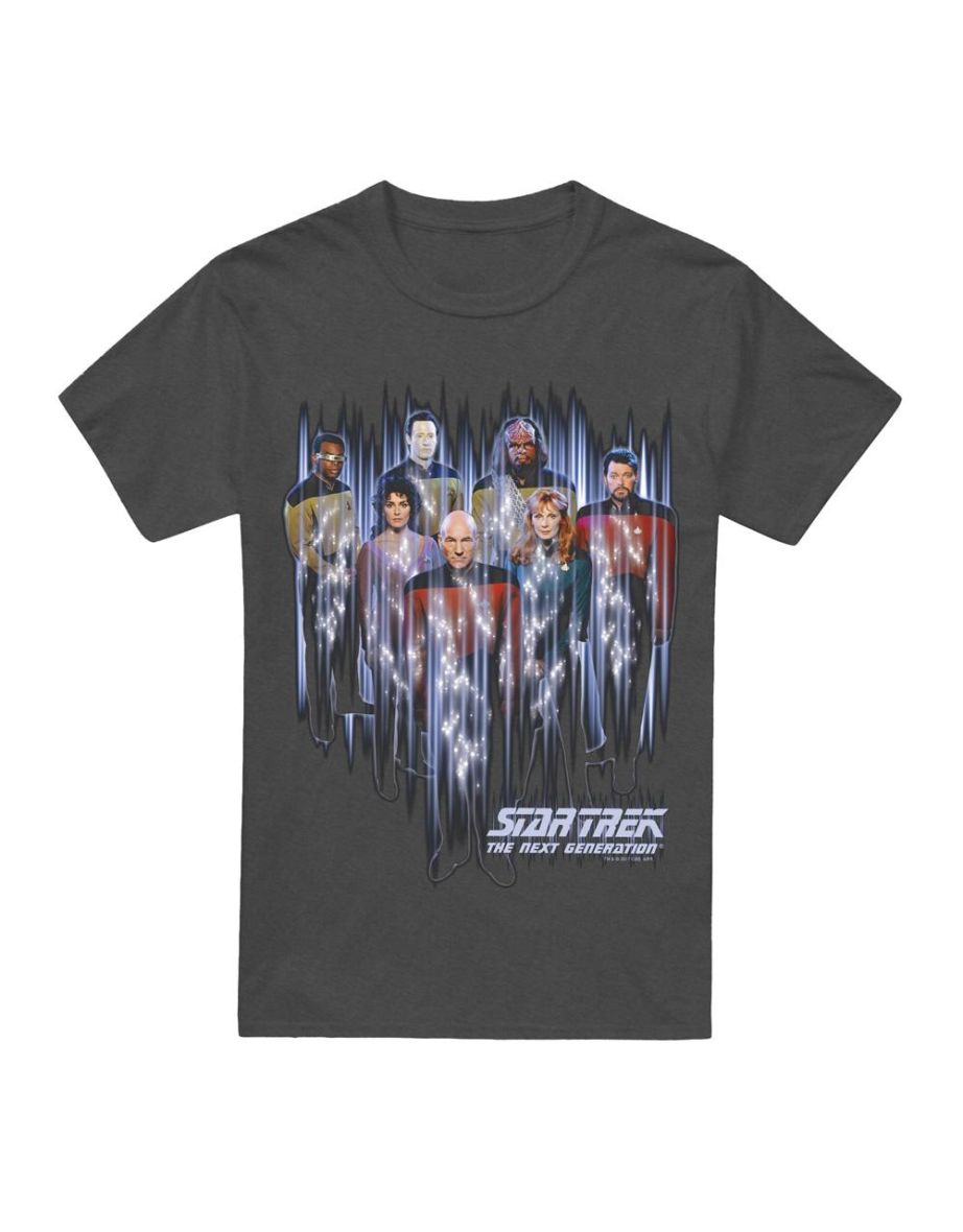 Star Trek Unisex Adult Beam Us Up T-Shirt - Charcoal