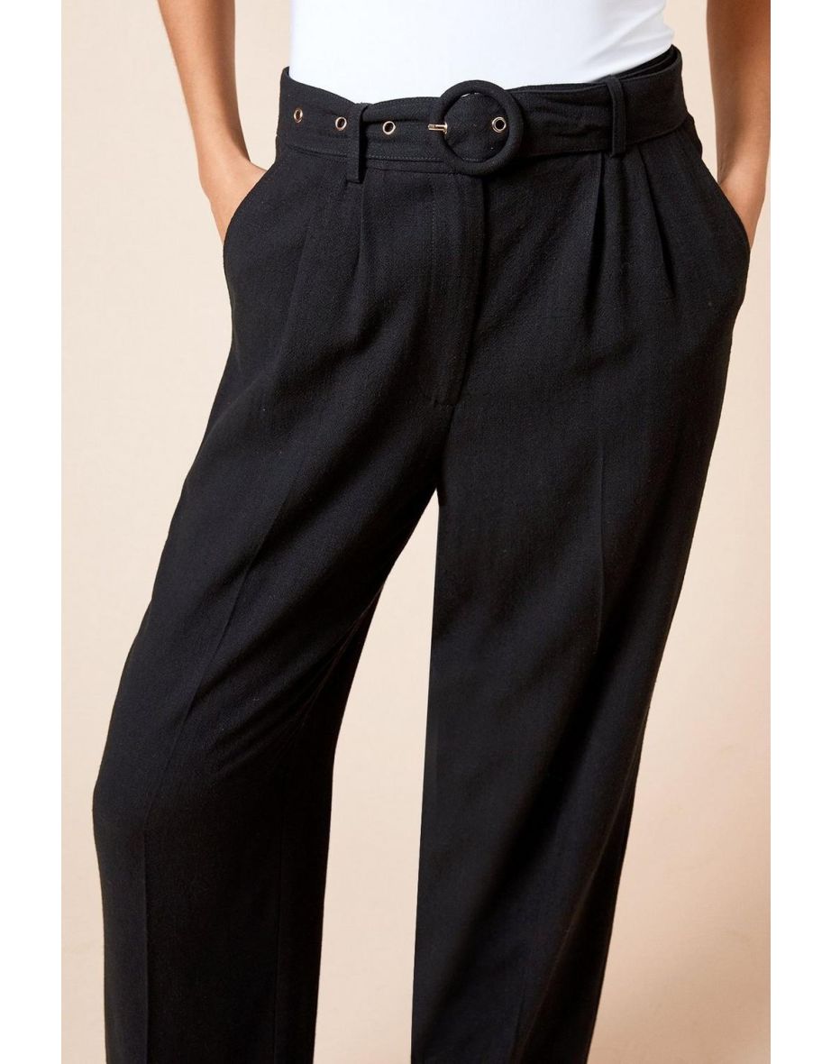 Belted Wide Leg Trouser - 3