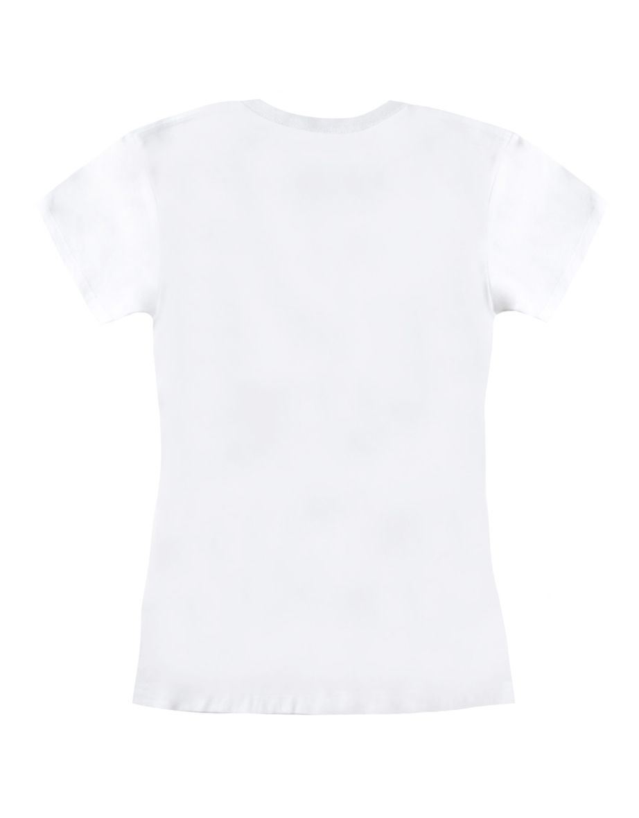 Super Mario Womens/Ladies Items Fitted T-Shirt - White - 1