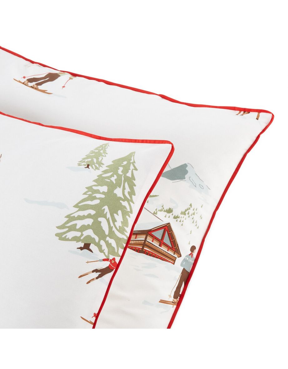 St Moritz Alpine 100% Cotton Percale 200 Thread Count Pillowcase - 1