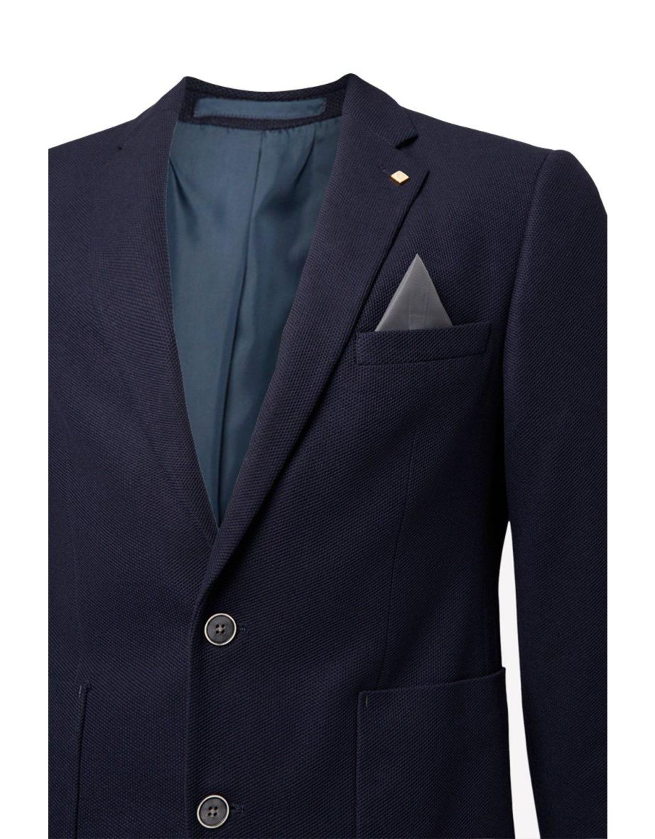 Pique Jersey Patch Pocket Blazer - 2