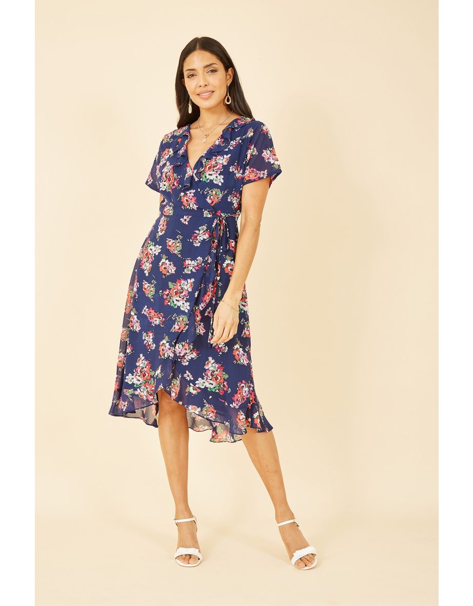 Yumi navy floral clearance dress