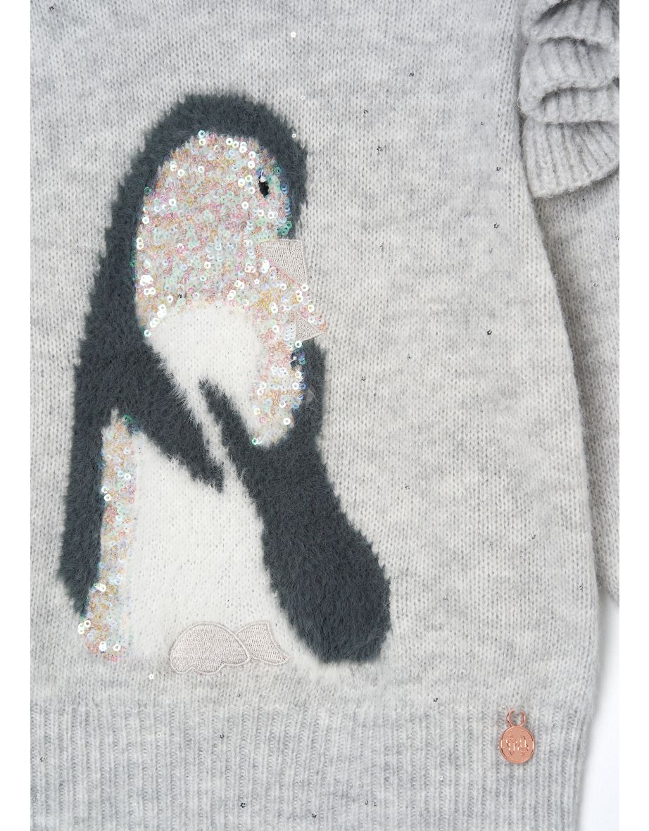 Peggy Grey Penguin Jumper - 8