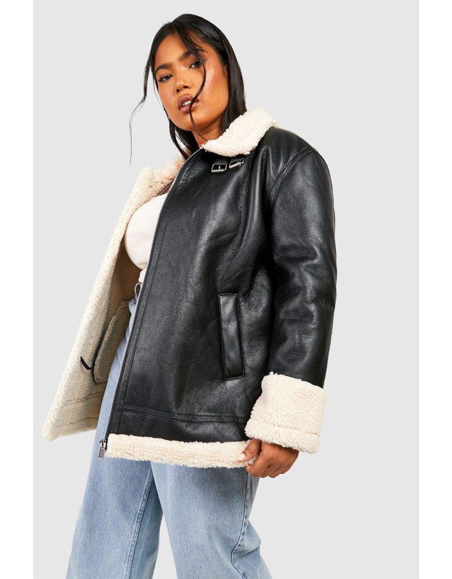 Longline on sale aviator jacket