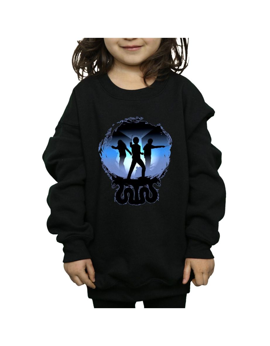 Harry Potter Girls Attack Silhouette Sweatshirt - Black - 5